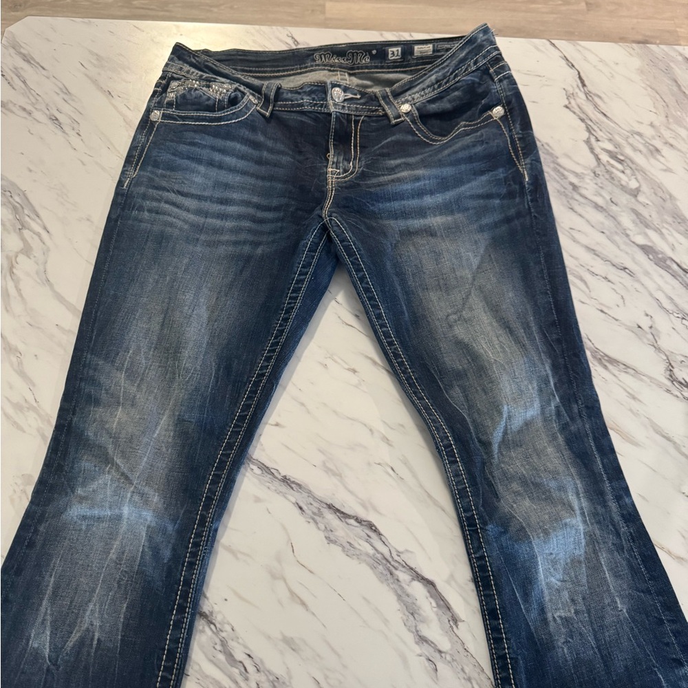 Miss Me Boot Cut Blue Jeans